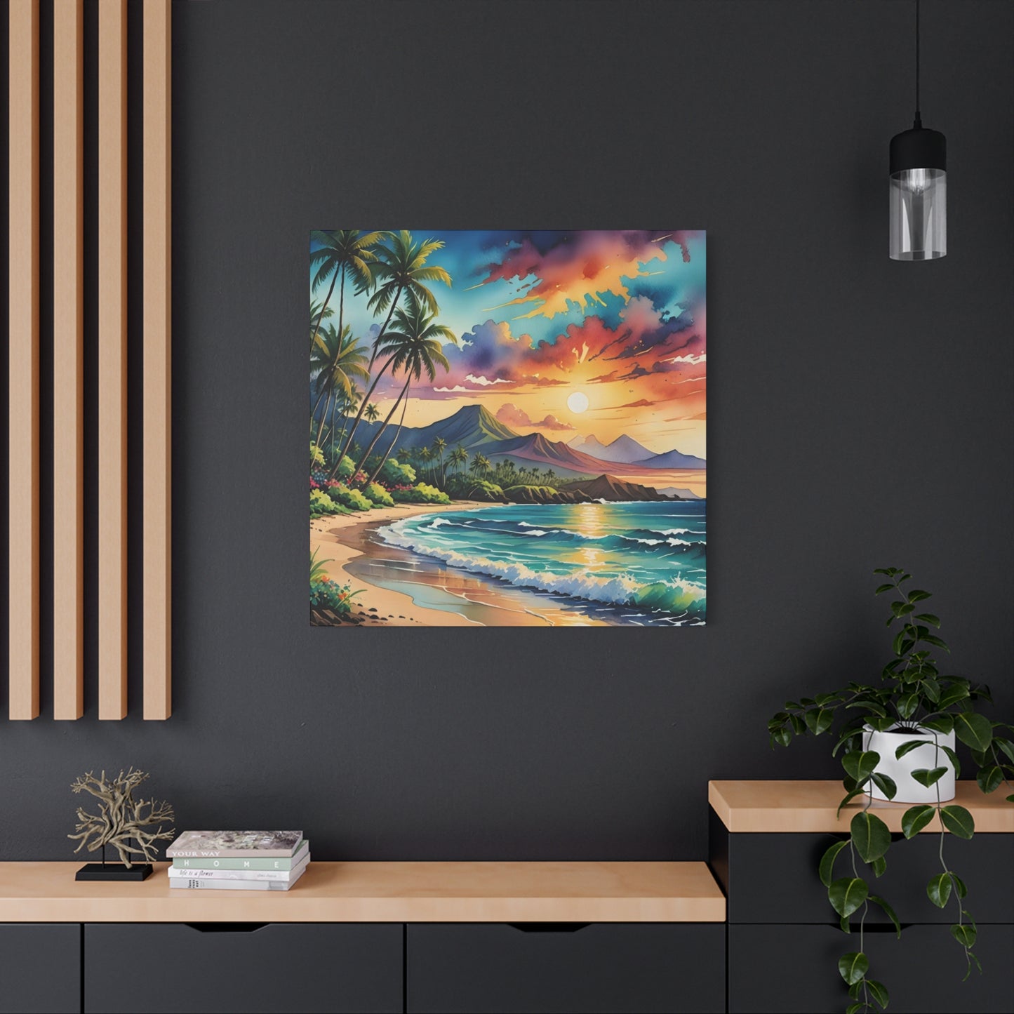 Hawaii Beach Sunset Wall Art & Canvas Prints