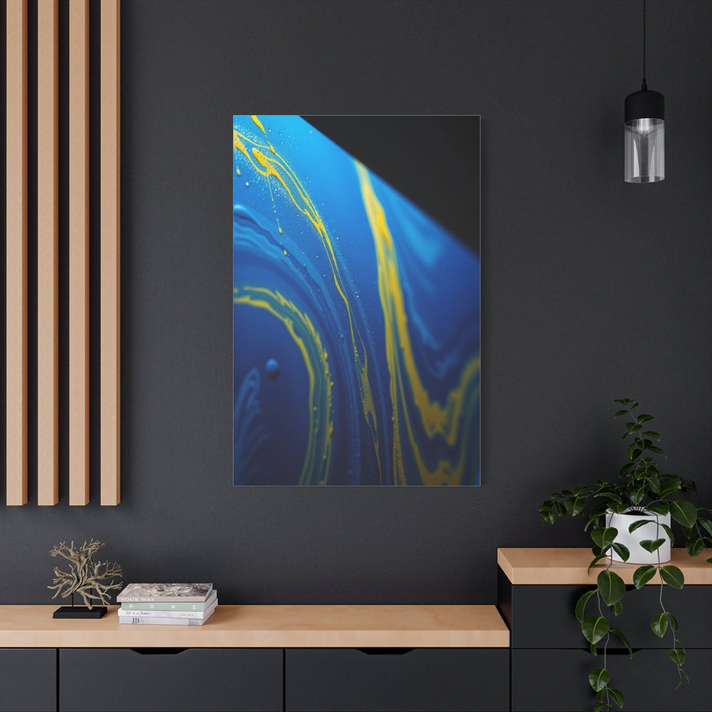 Blue & Yellow Art Supreme Gallery Wall Art & Canvas Print