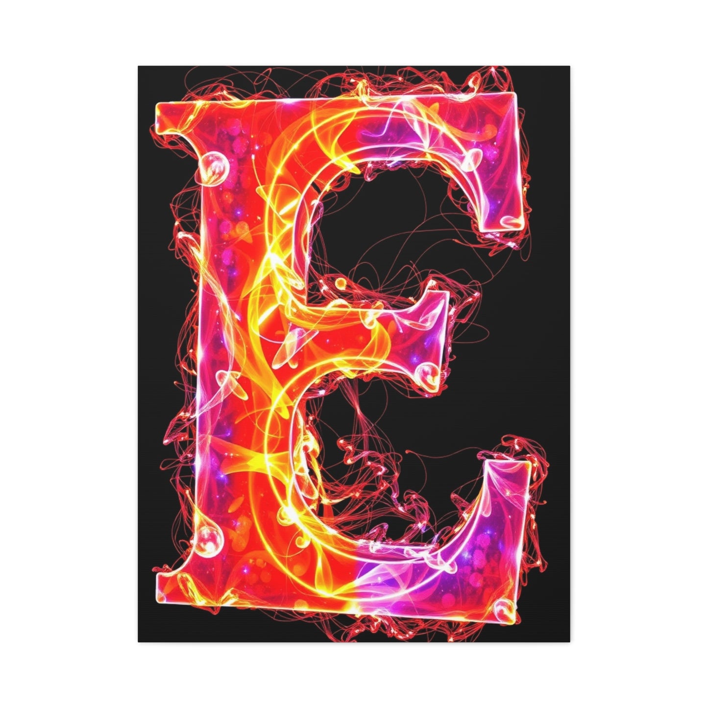 The Letter E - Art Canvas Art 2 Wall Art & Canvas Print
