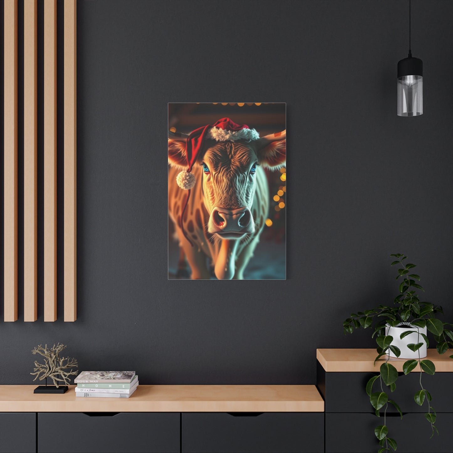 Festive Cattle Reverie Art wall art & canvas print