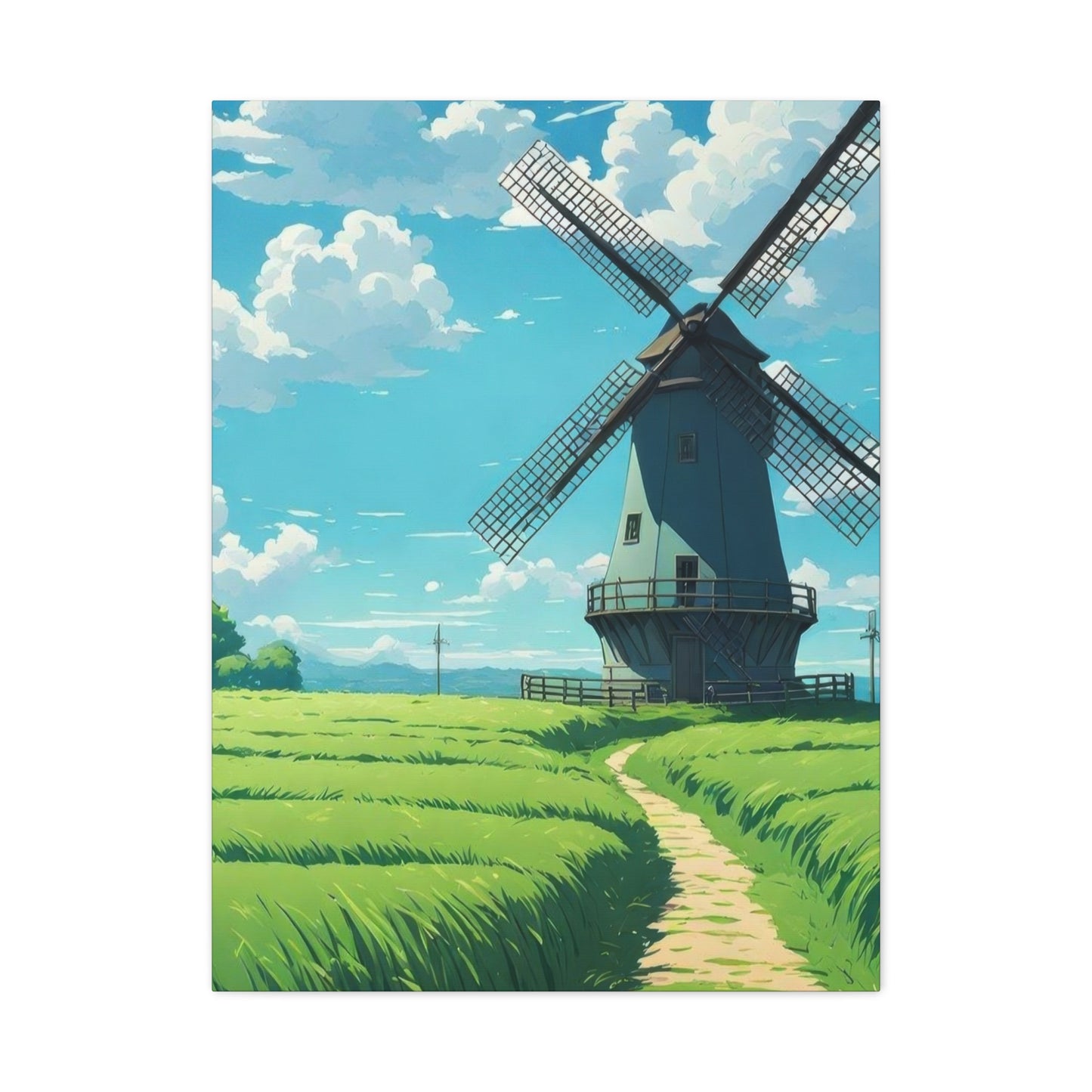 Greenfield Windmill Countryside Wall Art & Canvas Prints