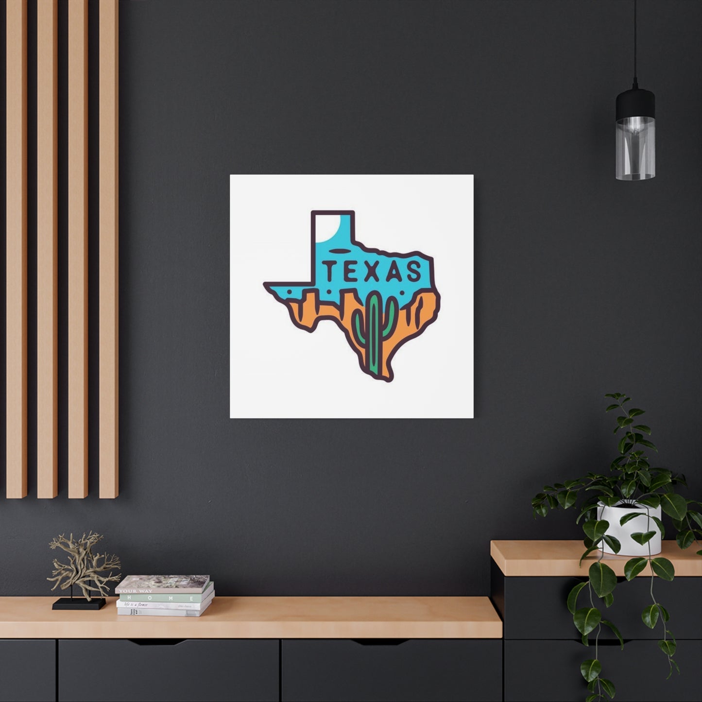 Texas Map Drawing Poster Wall Art & Canvas Prints