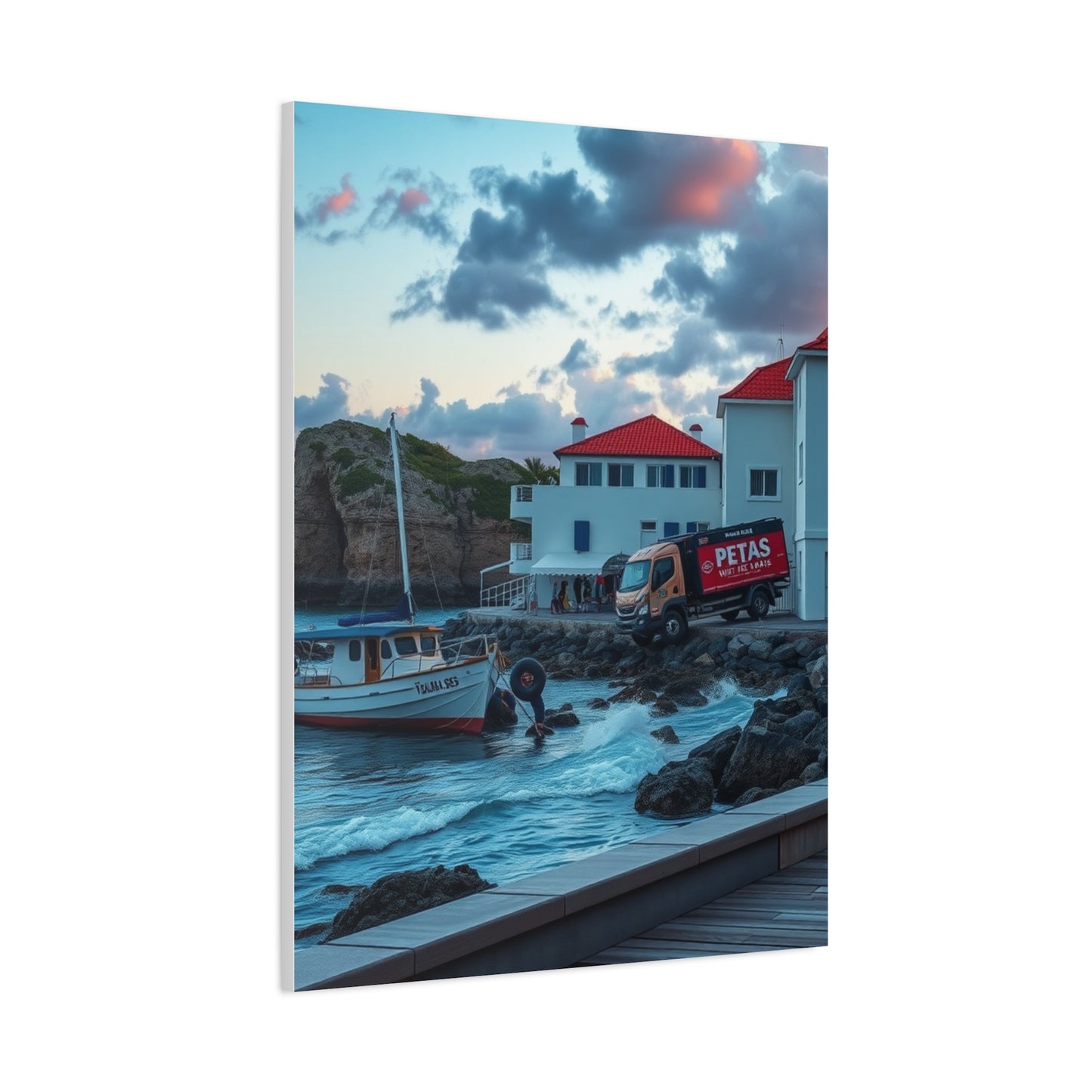 Modern Coastal Art Premium Canvas 20 Wall Art & Canvas Print