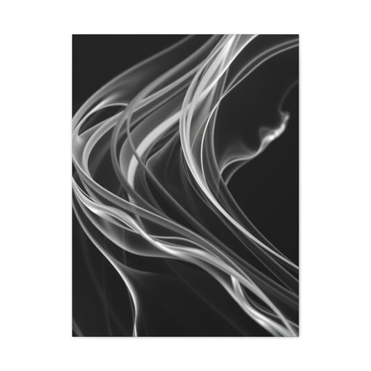 Vision Black and White Abstract Art Art Wall Art & Canvas Print