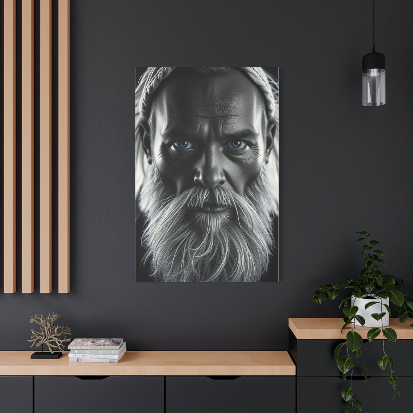 Supreme Black, White & Blue Art Collection Wall Art & Canvas Print