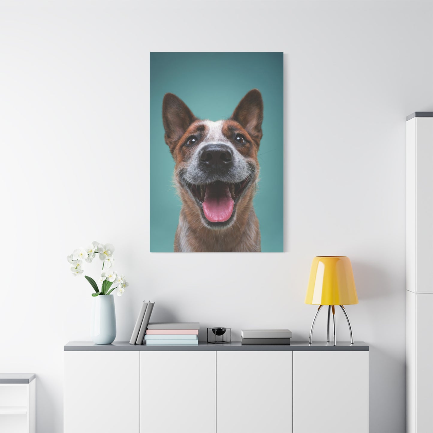 Happy Dog Wall Art & Canvas Prints