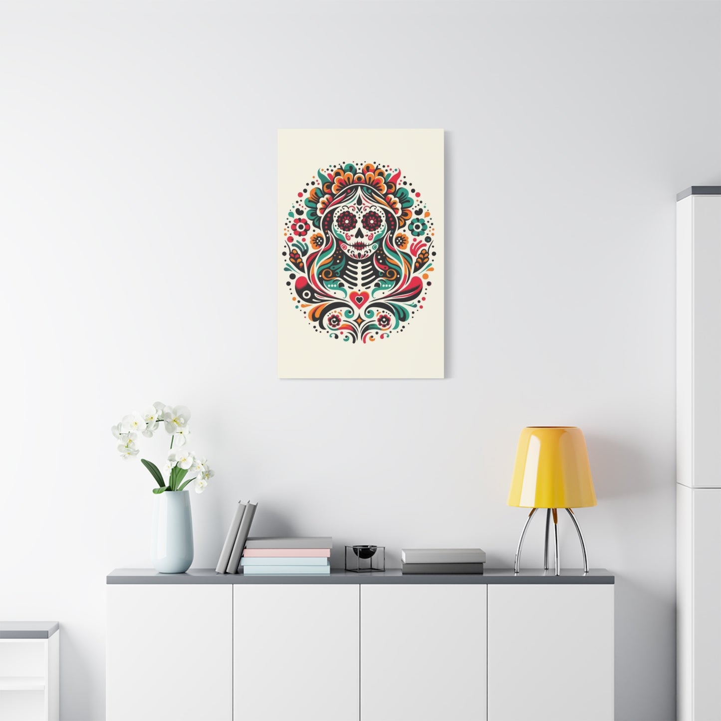 Calavera Kaleidoscope Wall Art & Canvas Prints