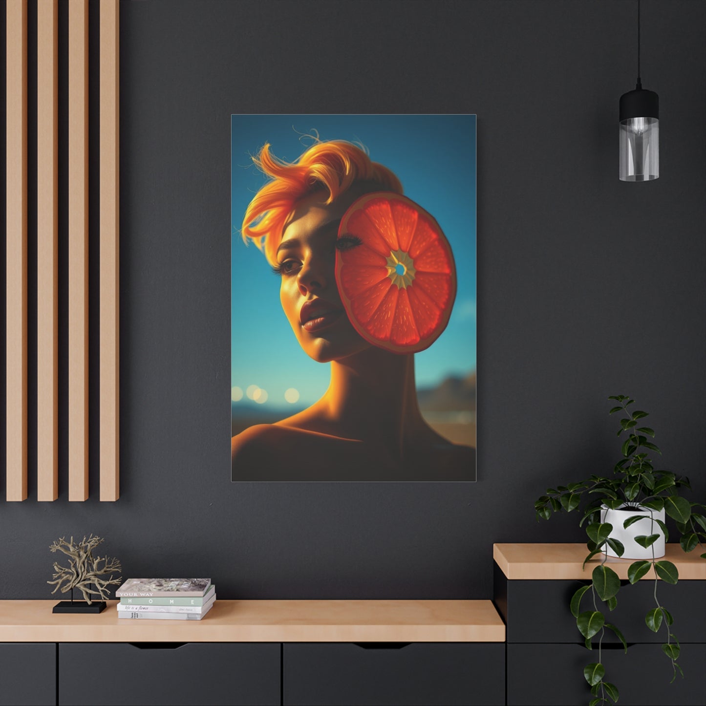 Vision Pop of Orange Art Art Wall Art & Canvas Print