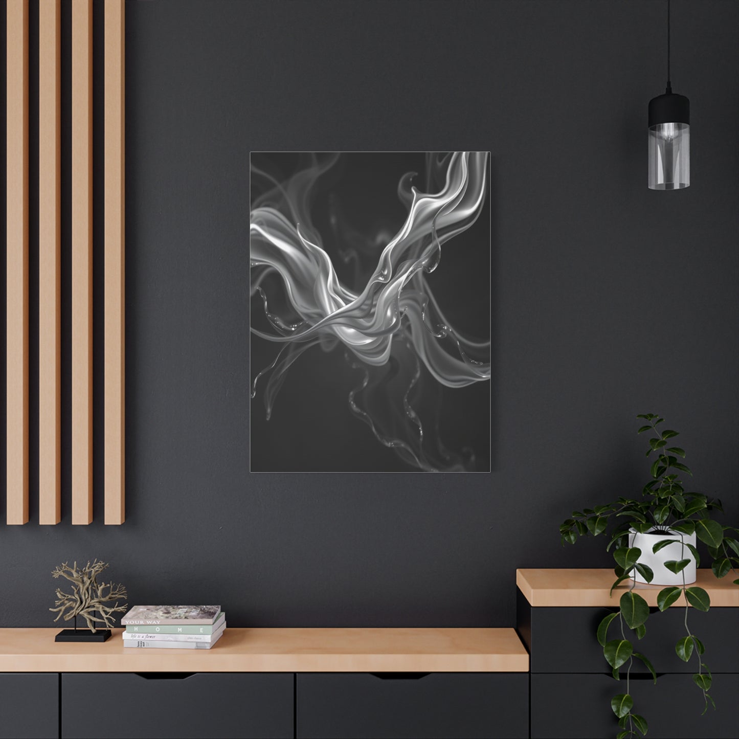 Gray & White Art Canvas Art 9 Wall Art & Canvas Print