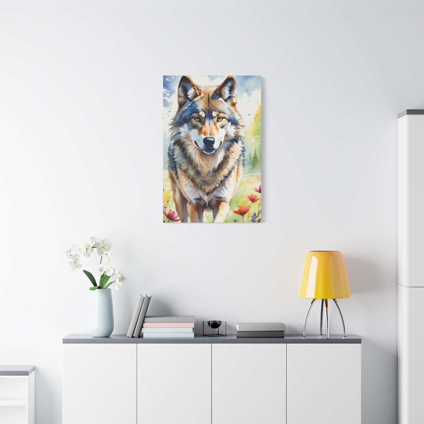 Wild Wolf Painting Wall Art & Canvas Prints