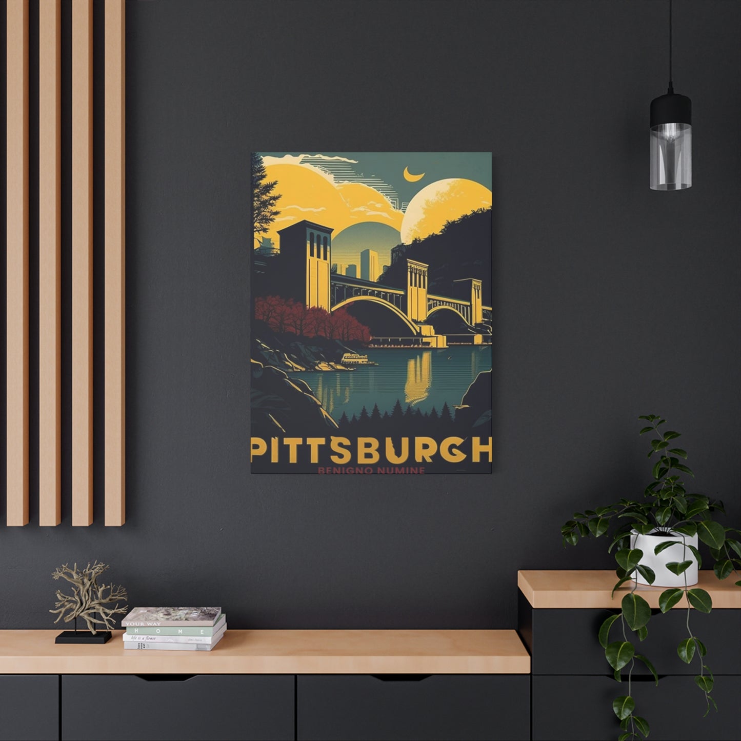 Night Sky Pittsburgh Poster Wall Art & Canvas Prints
