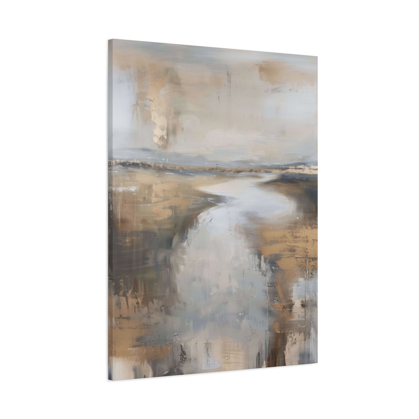 Golden Riverbank Earthy Wall Art & Canvas Prints