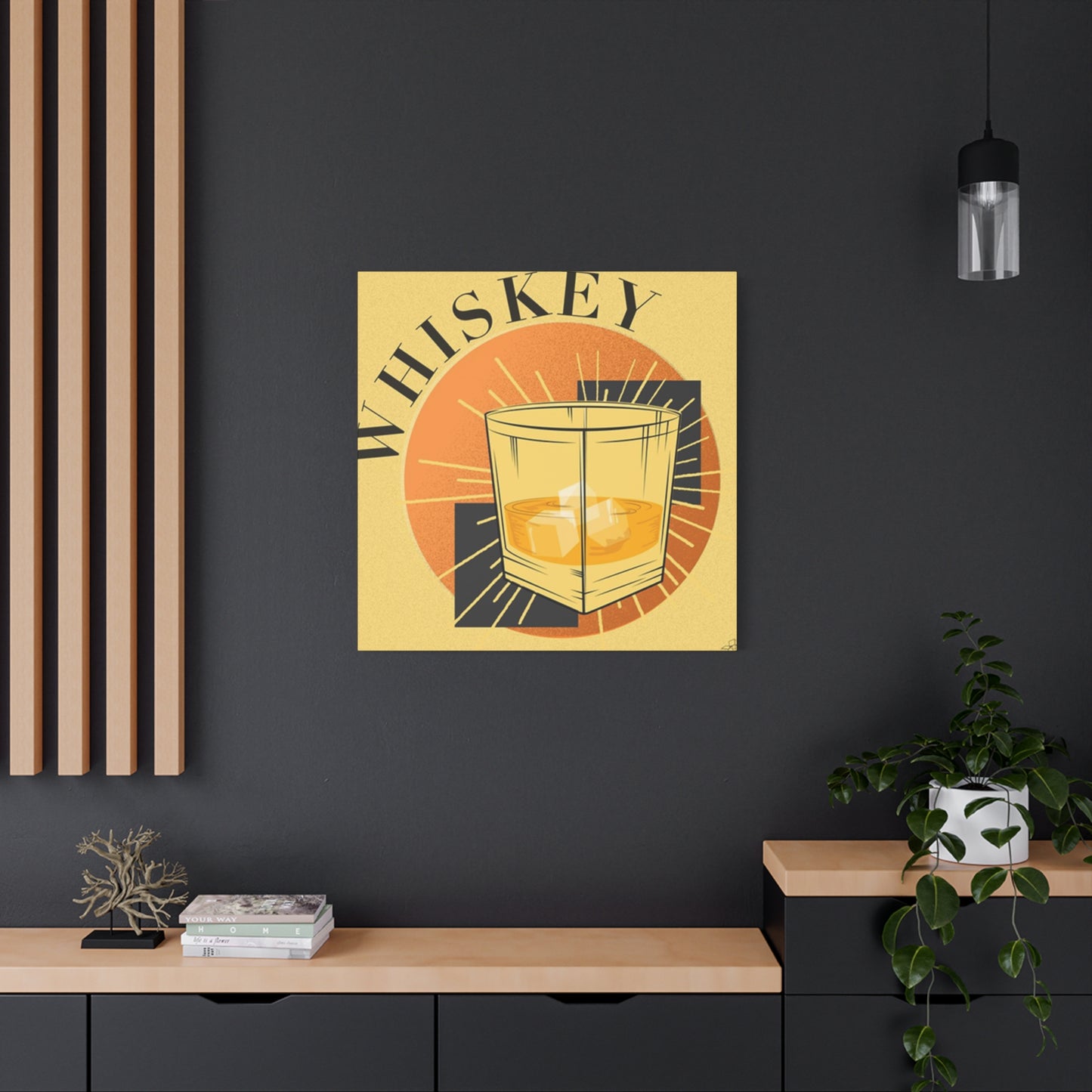 Whiskey Abstract Drinks Wall Art & Canvas Prints