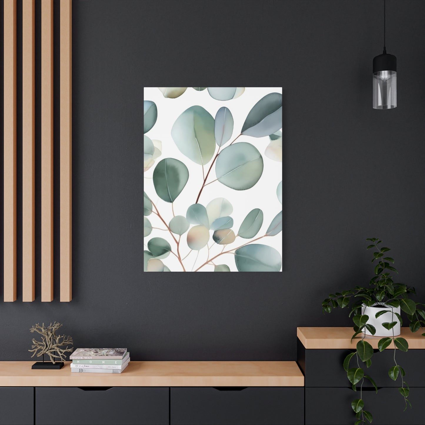 Eucalyptus Leaves Shapes Wall Art & Canvas Prints