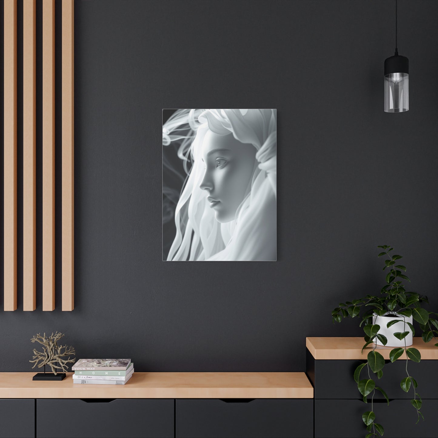 Gray & White Art Canvas Art 1 Wall Art & Canvas Print