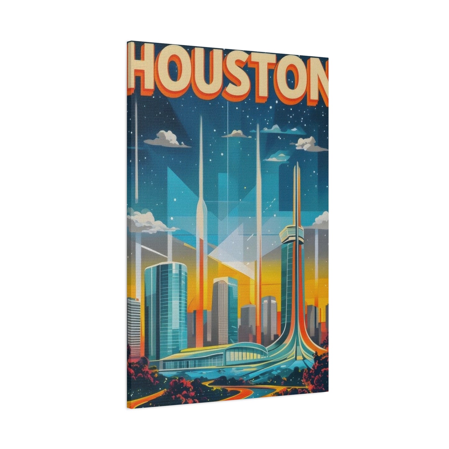 Houston Skyline Dynamic Wall Art & Canvas Prints