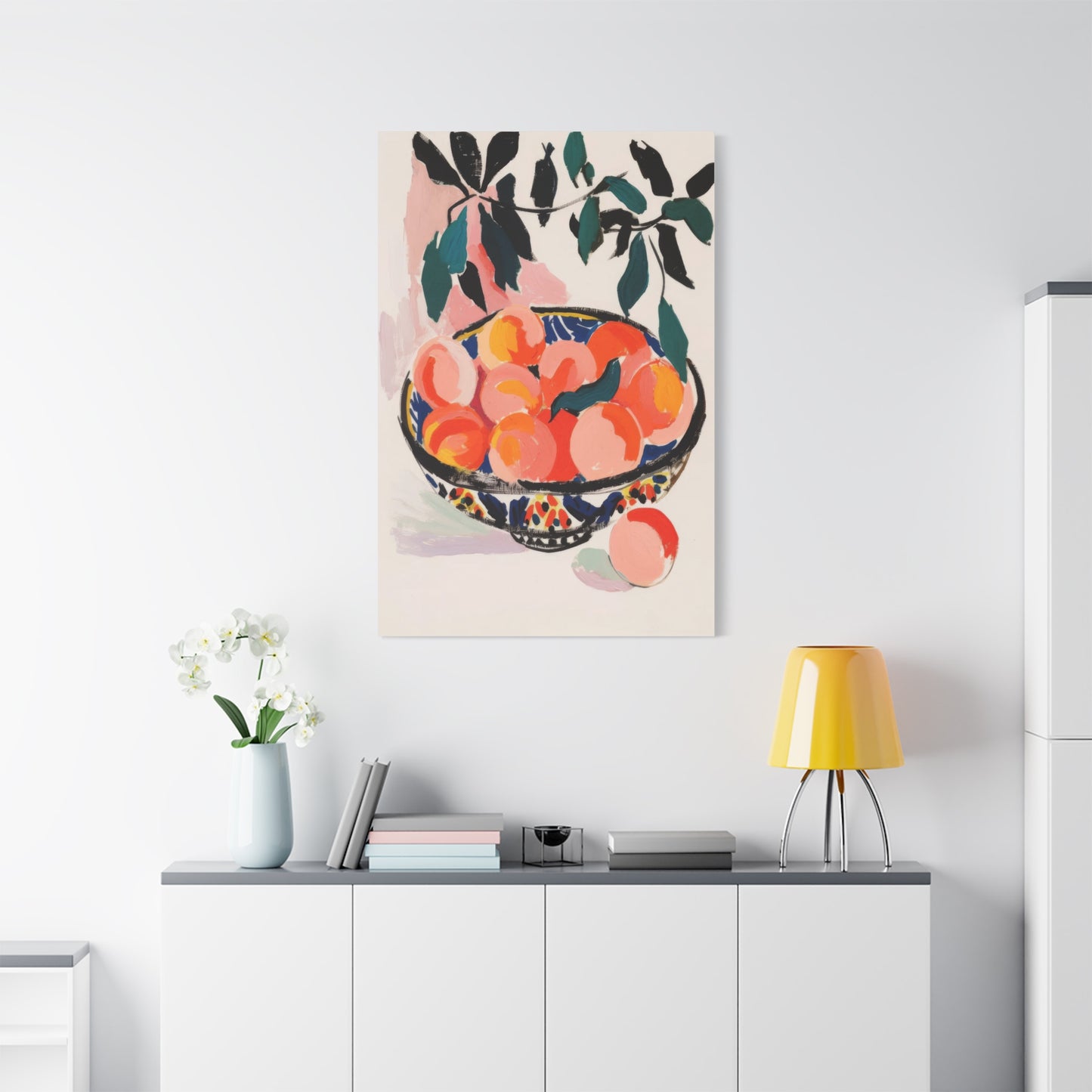 Peach Bowl Wall Art & Canvas Prints