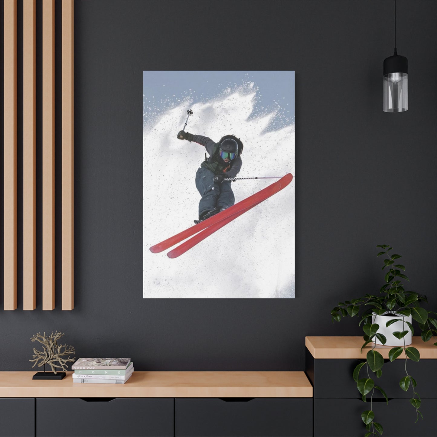 Skiing Stunt Poster Wall Art & Canvas Prints