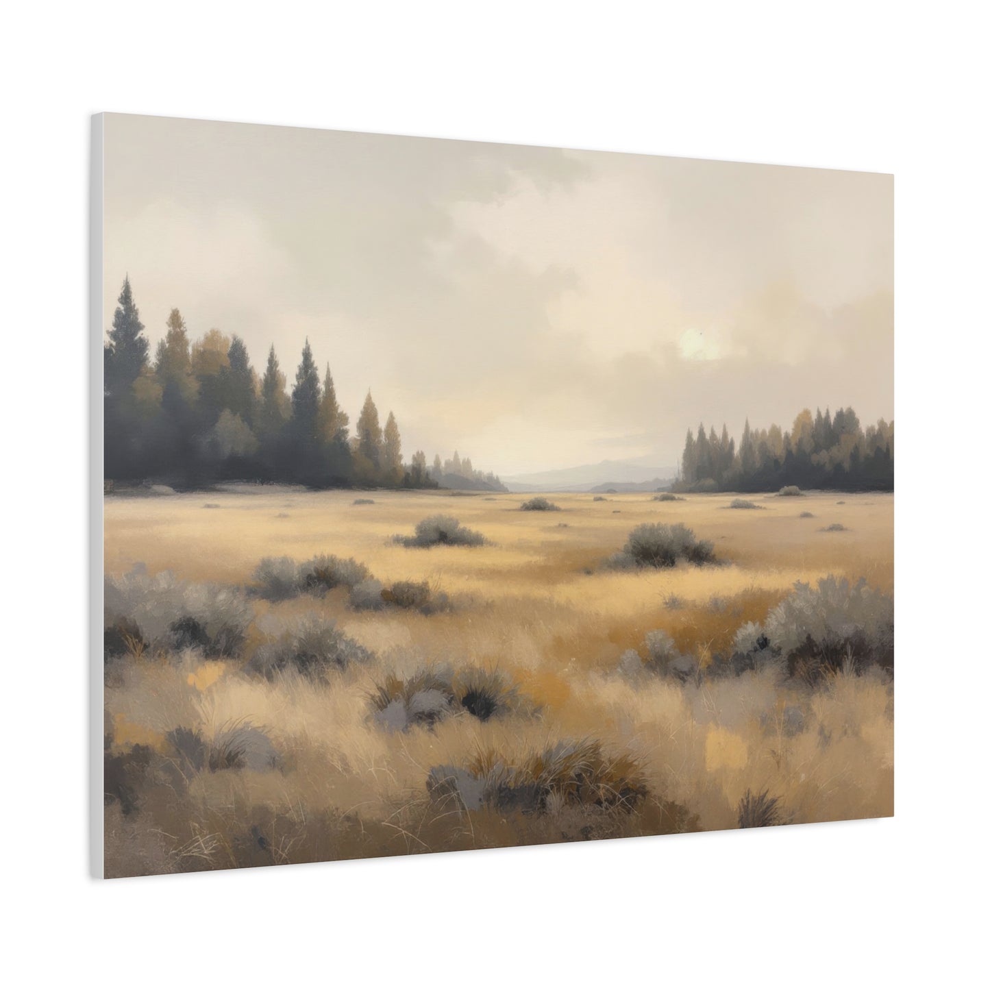 Golden Meadow at Dawn Wall Art & Canvas Prints