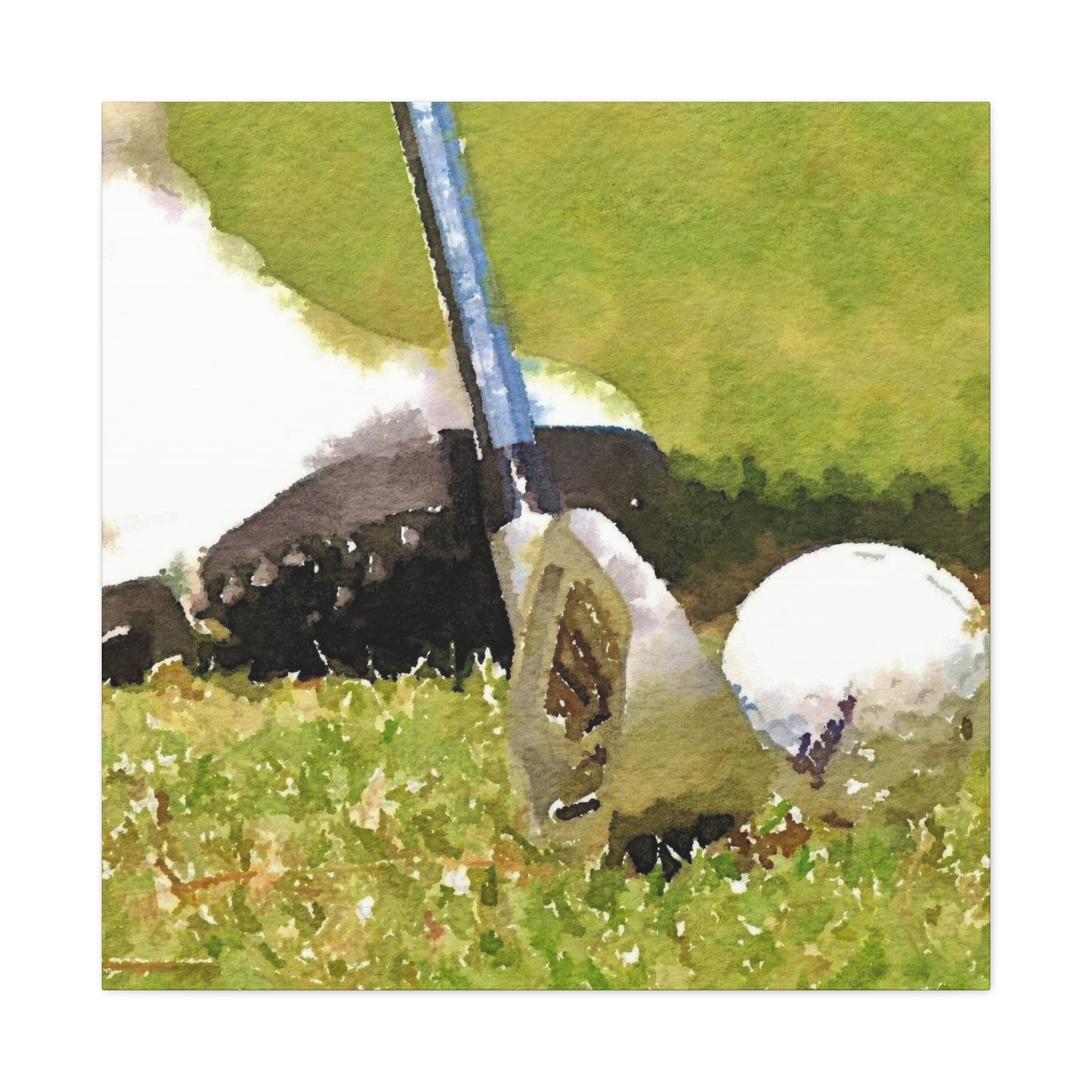 Golf Club Ball Closeup Wall Art & Canvas Prints