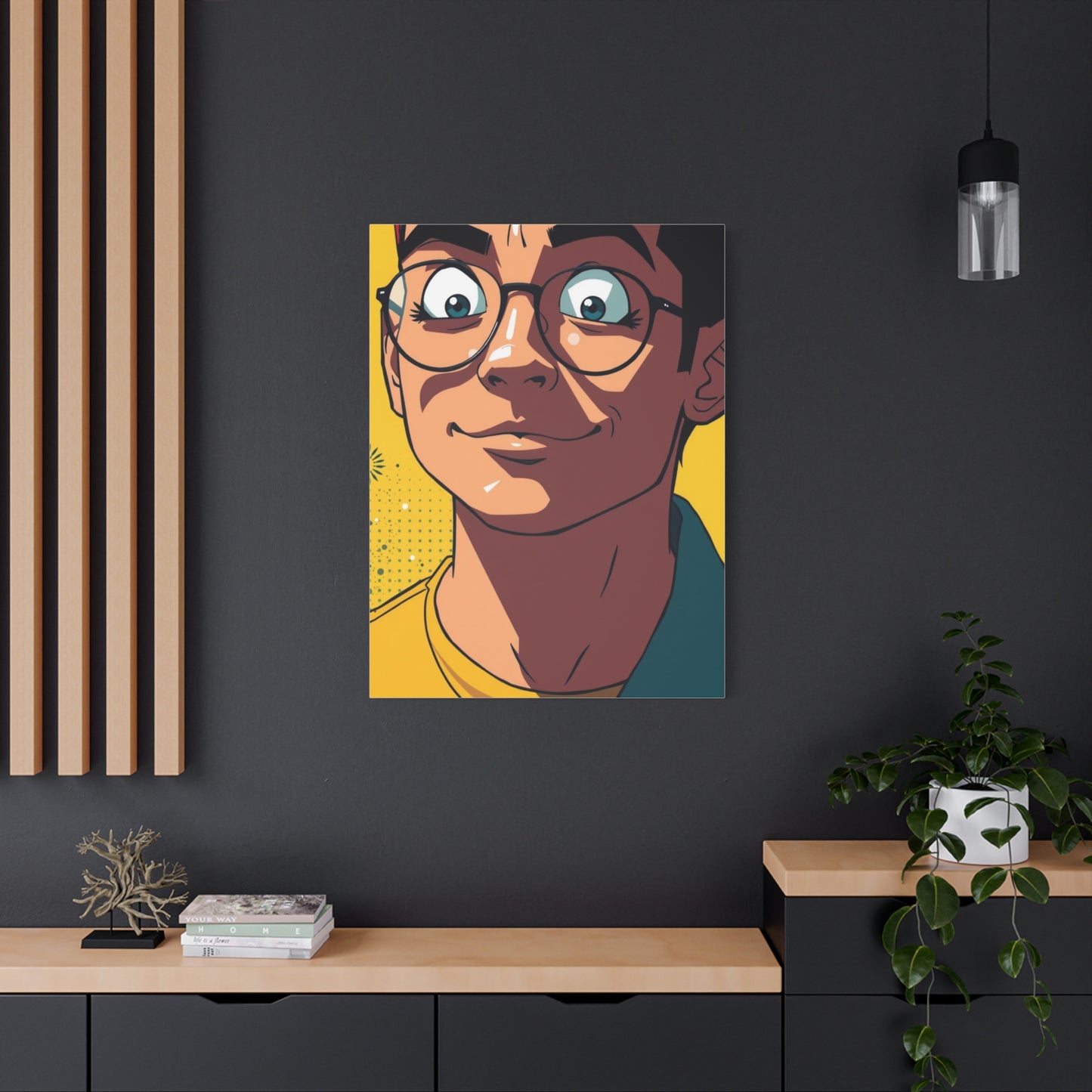 Lustrous Cartoon Vision Wall Art & Canvas Print