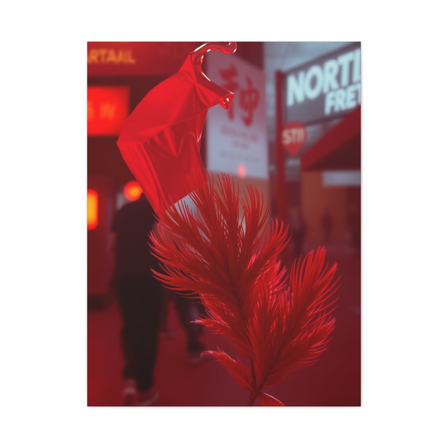 Crimson Reverie Canvas Wall Art & Canvas Print