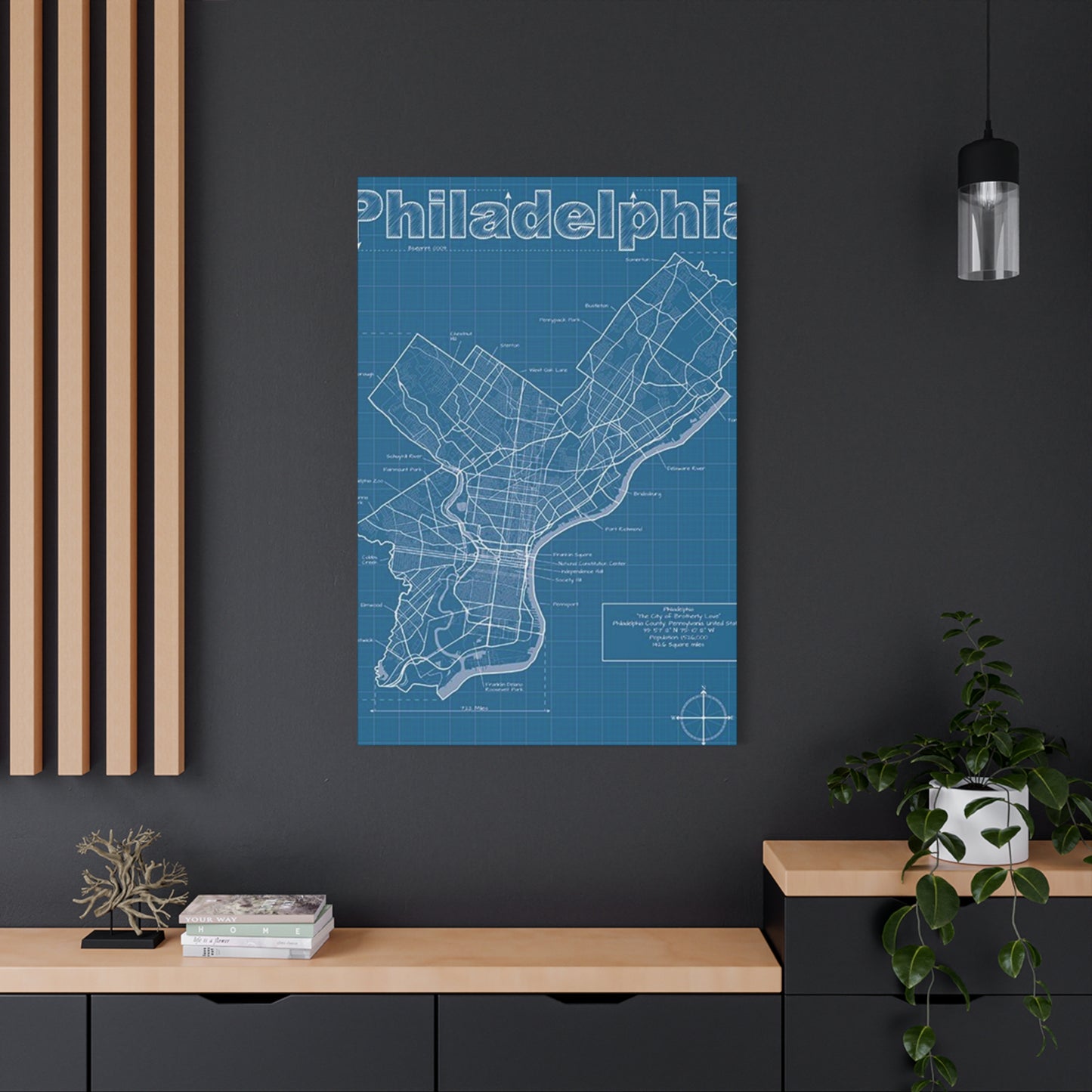 Map Of Philadelphia Poster Wall Art & Canvas Prints