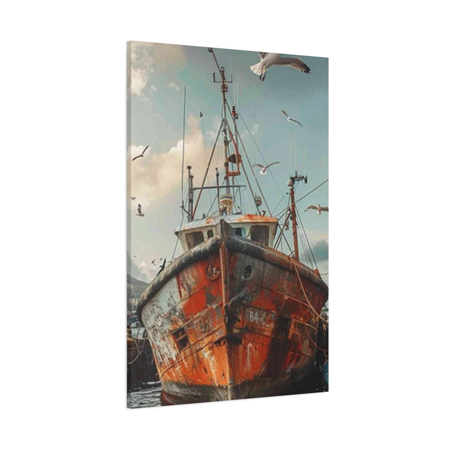 Abandoned Ship At Shore Wall Art & Canvas Prints