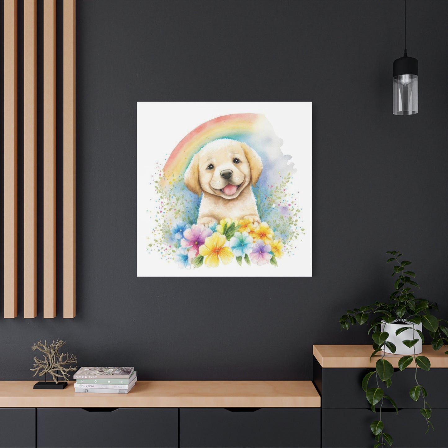 Happy Labrador Puppy Dog Wall Art & Canvas Prints