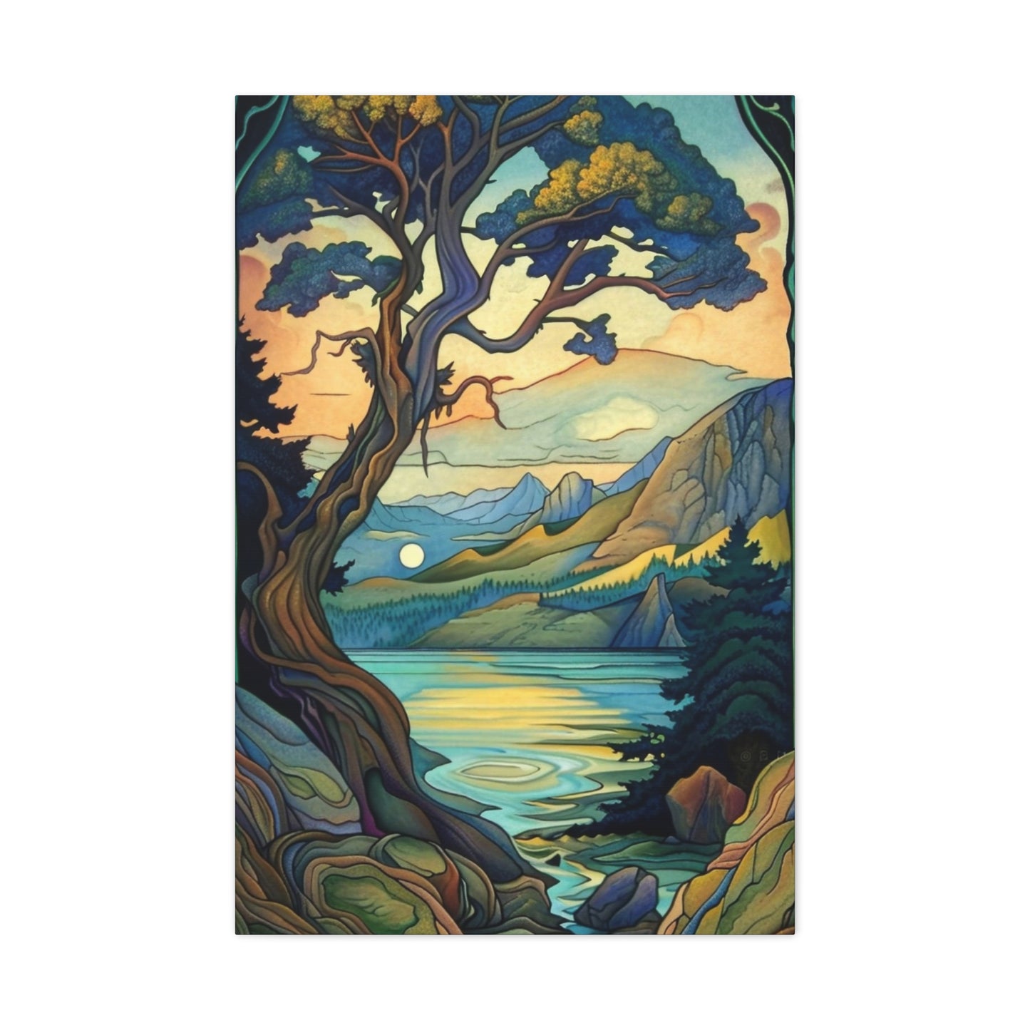 Forest River Landscape Wall Art & Canvas Prints