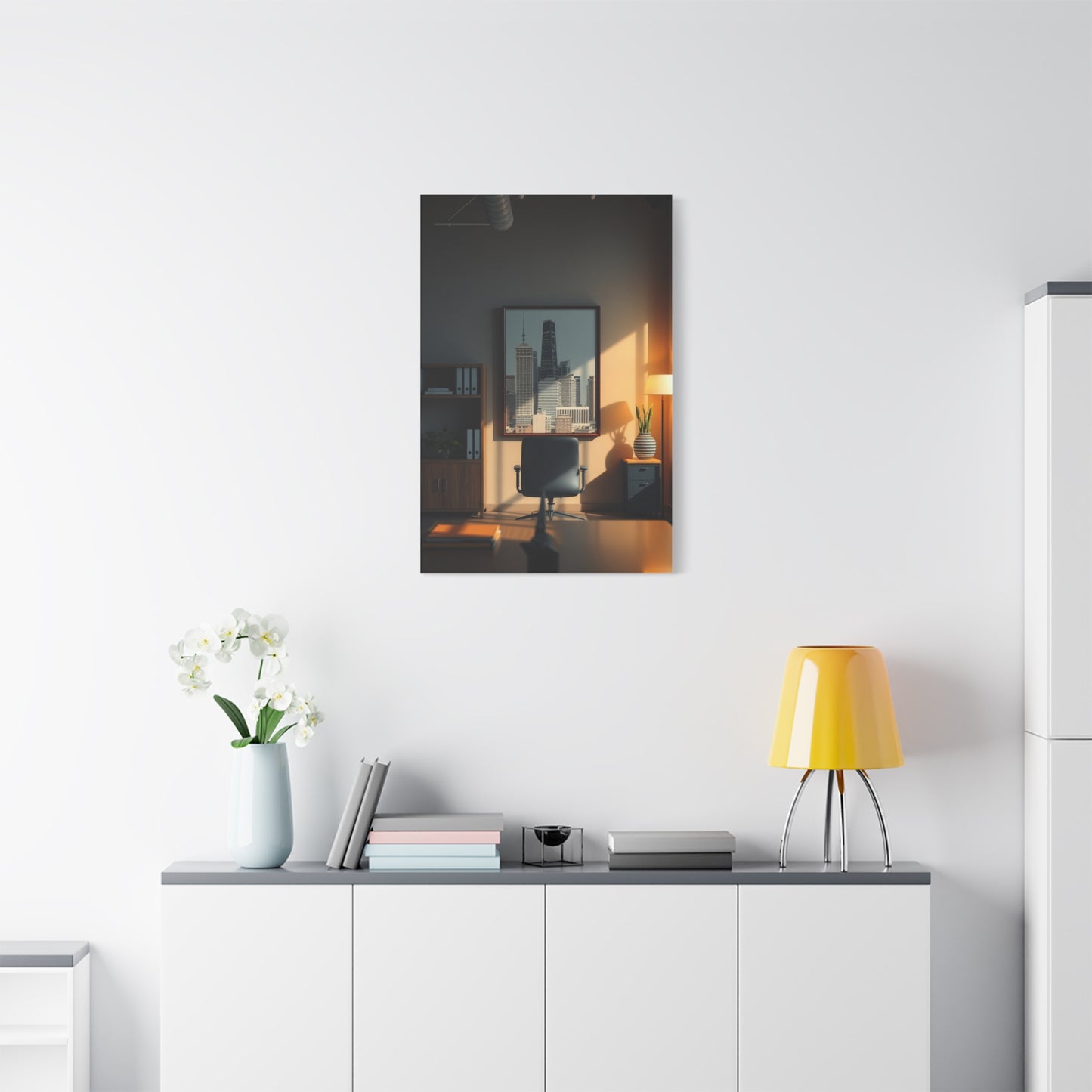 Serene Workspace Showcase Wall Art & Canvas Print
