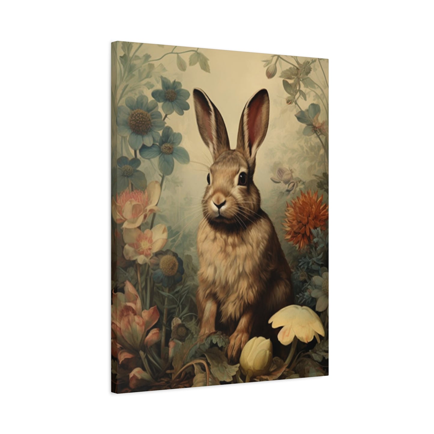 Flora, Fauna & Small White Rabbit Wall Art & Canvas Prints