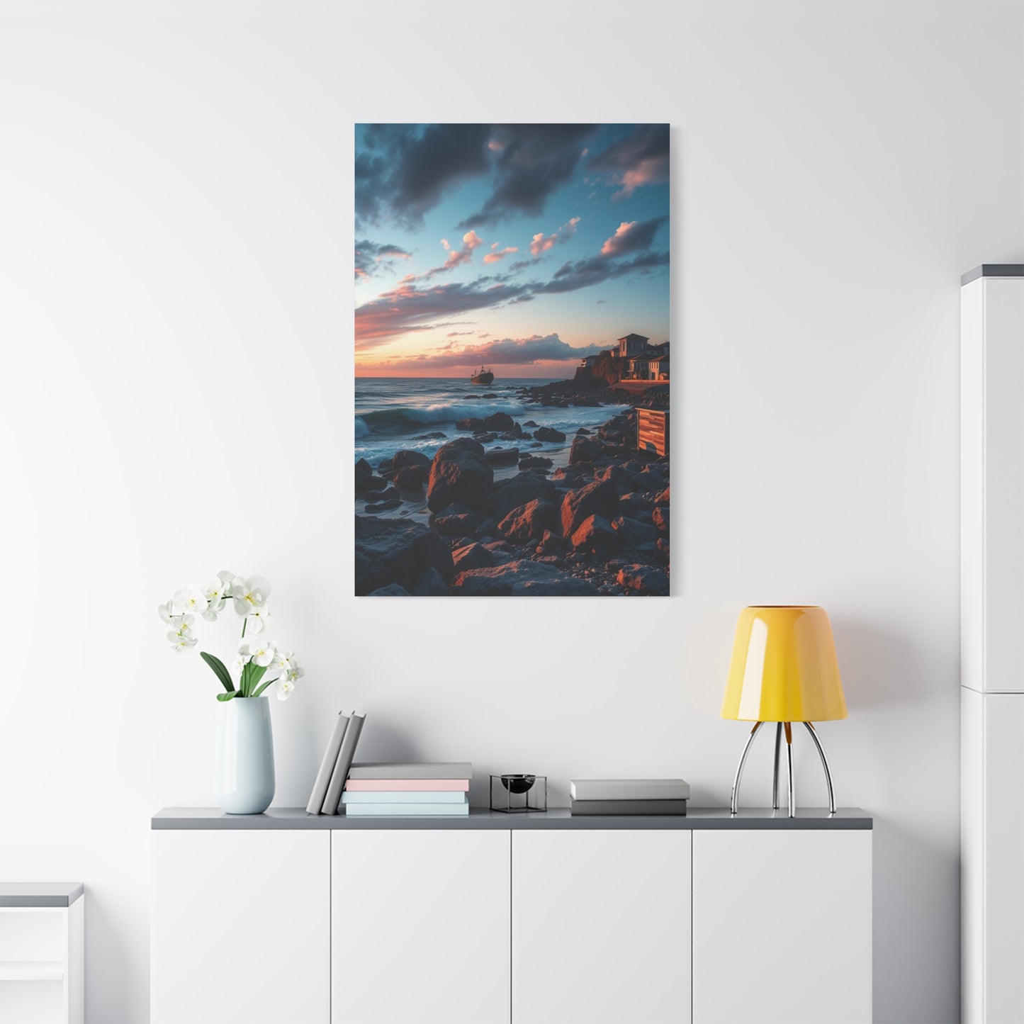 Azure Horizon Panorama Wall Art & Canvas Print
