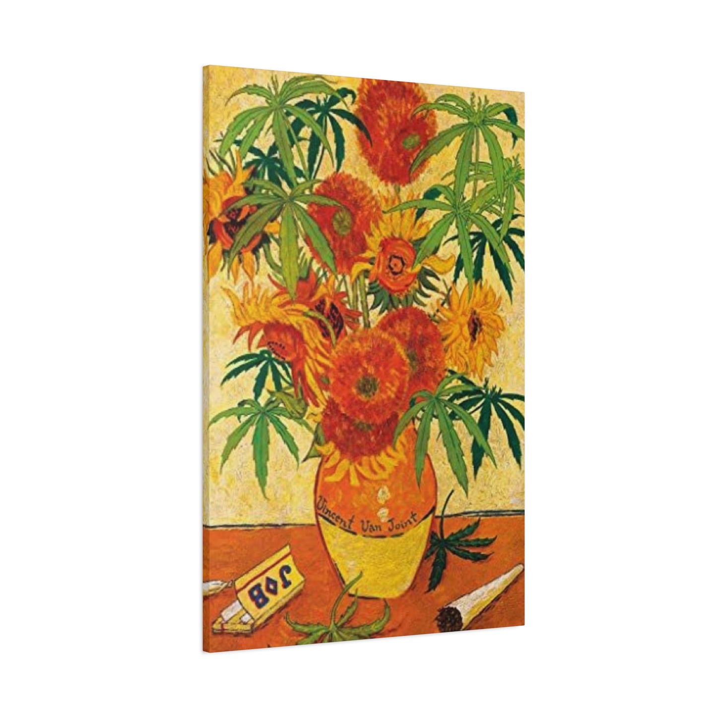 Vase And Joint Marijuana Wall Art & Canvas Prints