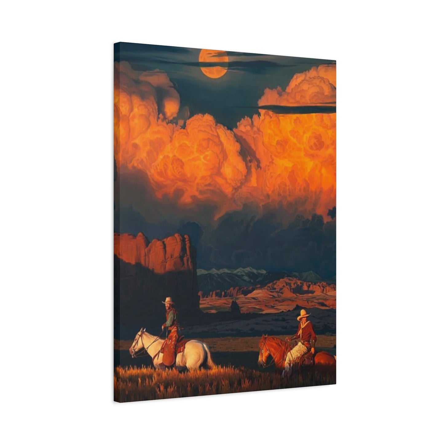 Cowboys In Grassland Wall Art & Canvas Prints