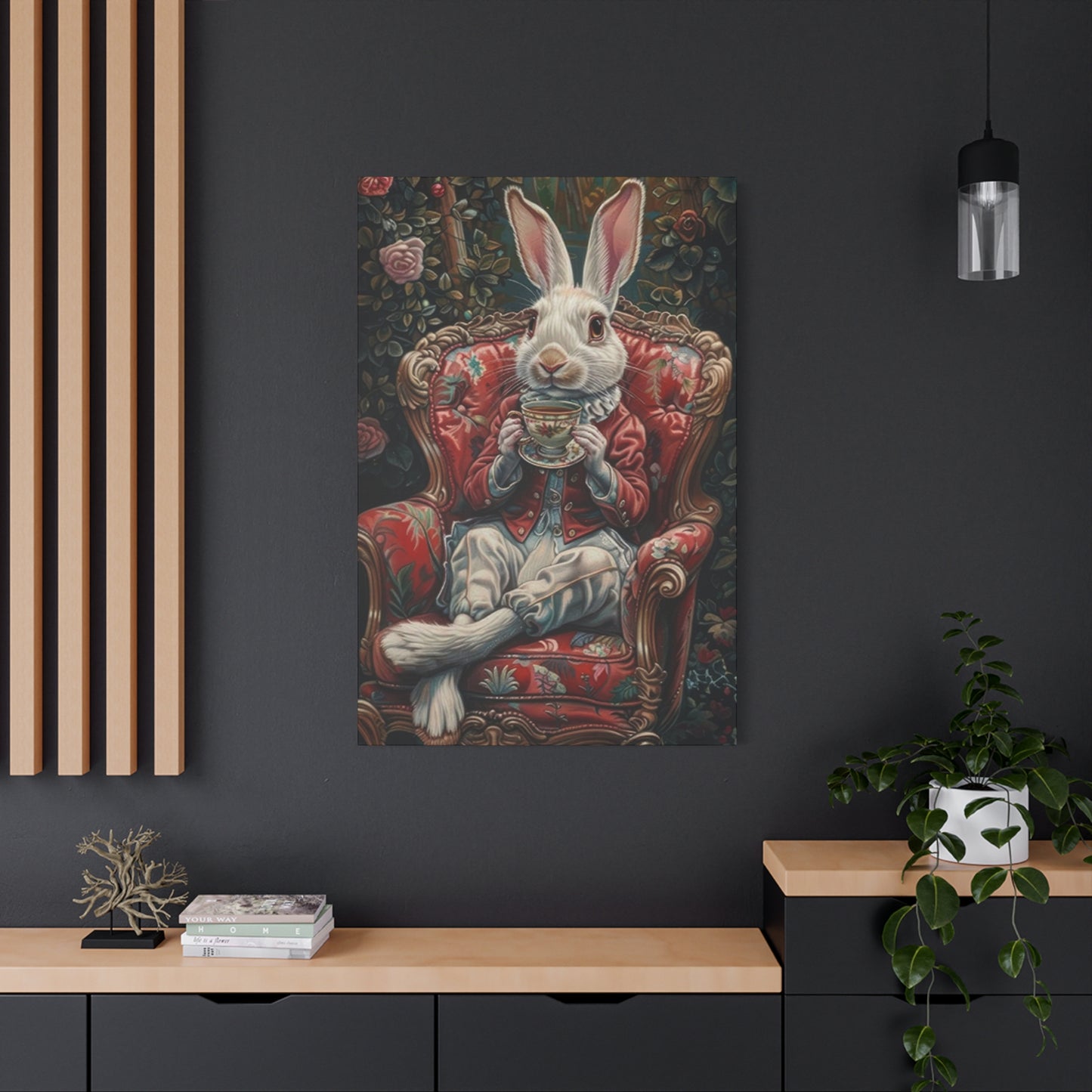 Small White Rabbit King Wall Art & Canvas Prints