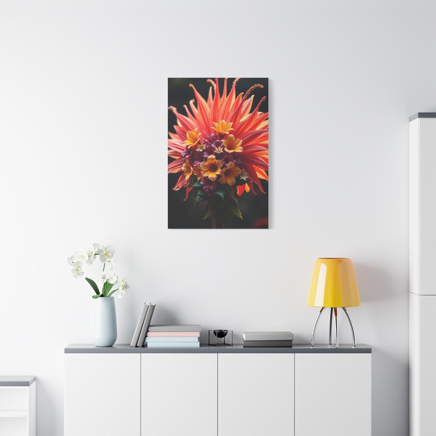 Radiant Blooming Facade Wall Art & Canvas Print
