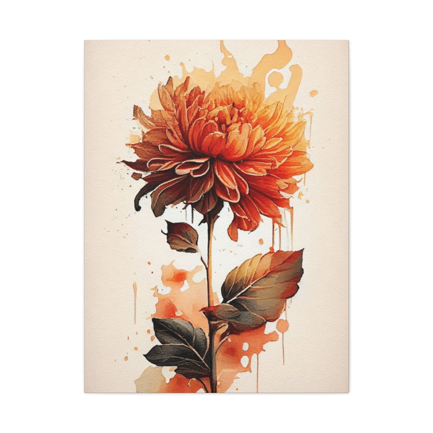Orange Flower Wall Art & Canvas Prints