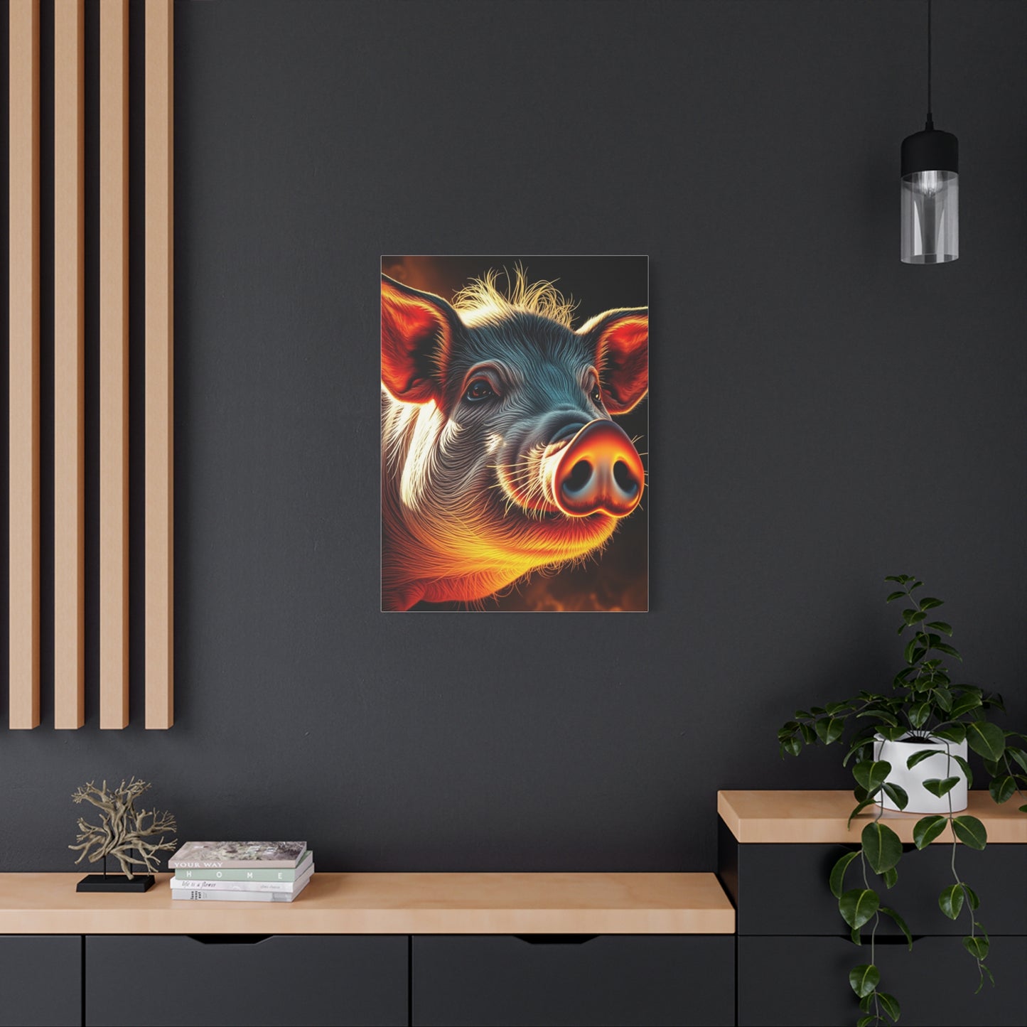 Pig Art Canvas Art 5 Wall Art & Canvas Print
