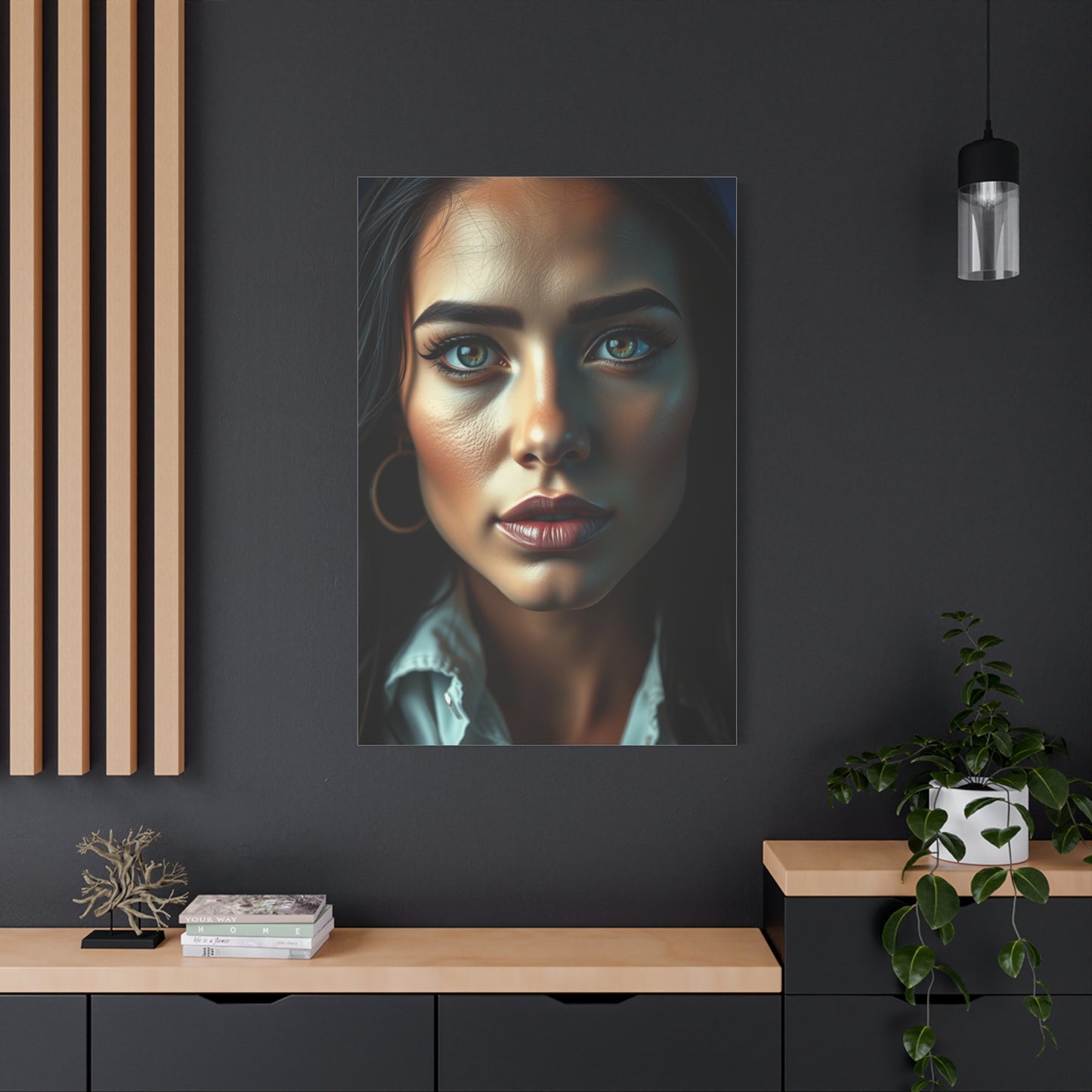 Elite Black, White & Blue Art Vision Wall Art & Canvas Print