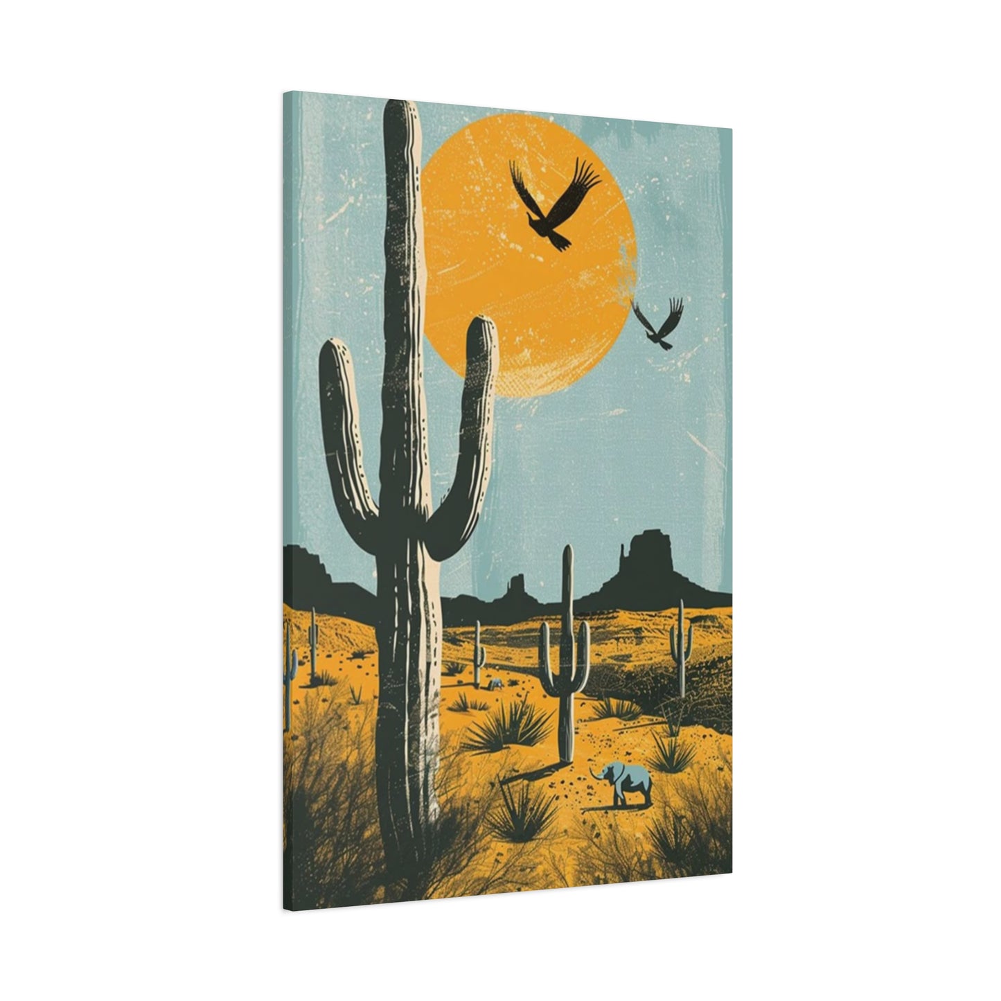 Huge Cactus In Arizona Wall Art & Canvas Prints