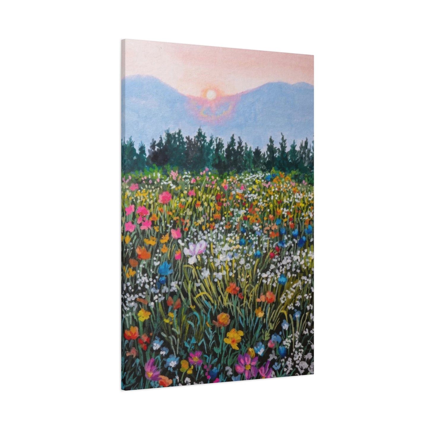 Colorful Flower Fields Colorful Wall Art & Canvas Prints