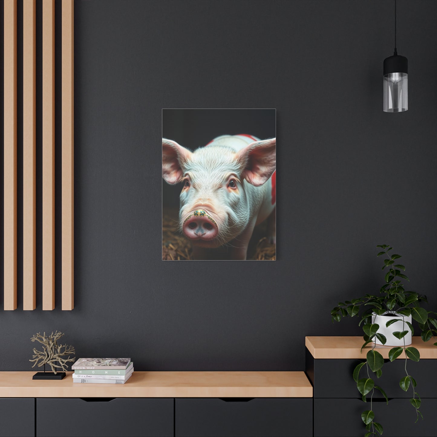 Pig Art Canvas Art 2 Wall Art & Canvas Print