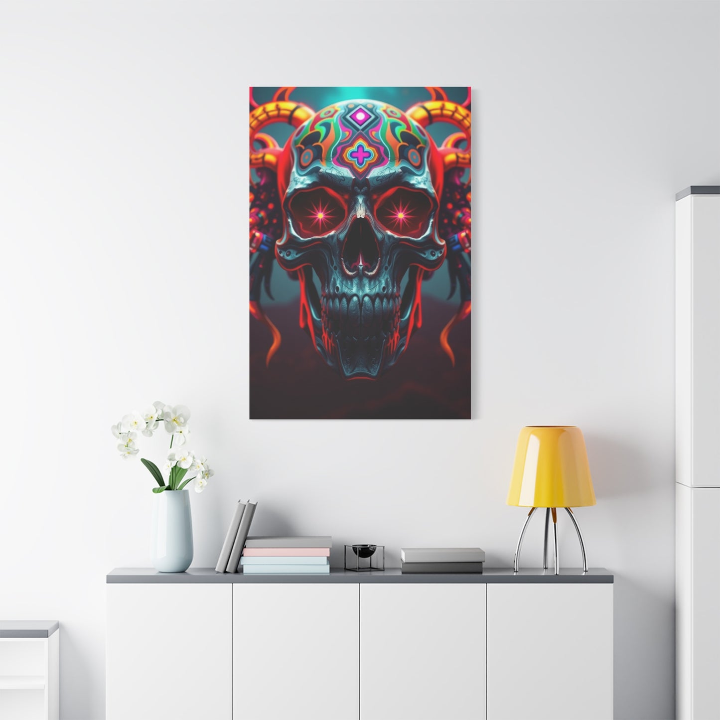 Trippy Skull Art Premium Canvas 20 Wall Art & Canvas Print