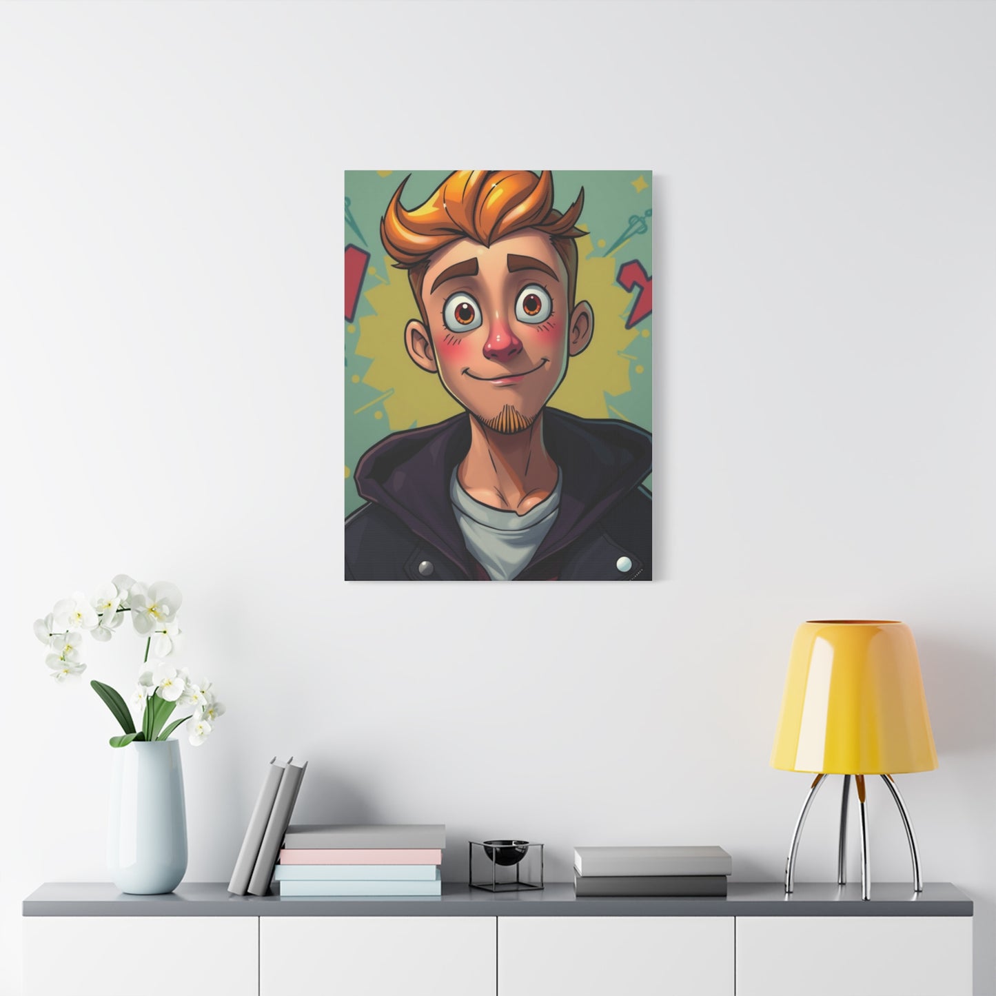 Sophisticated Cartoon Fusion Wall Art & Canvas Print
