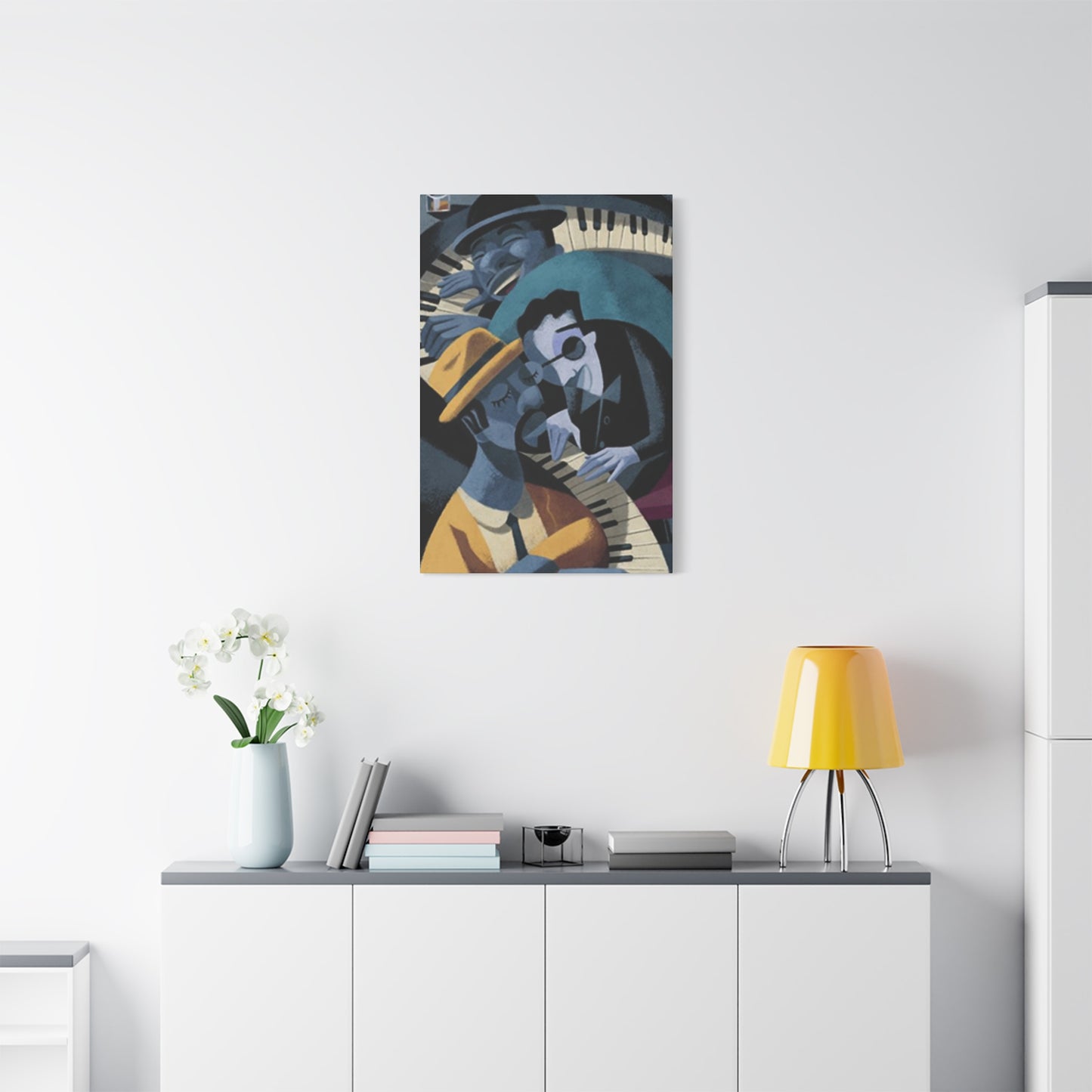 Cartoon Piano Artists Wall Art & Canvas Prints