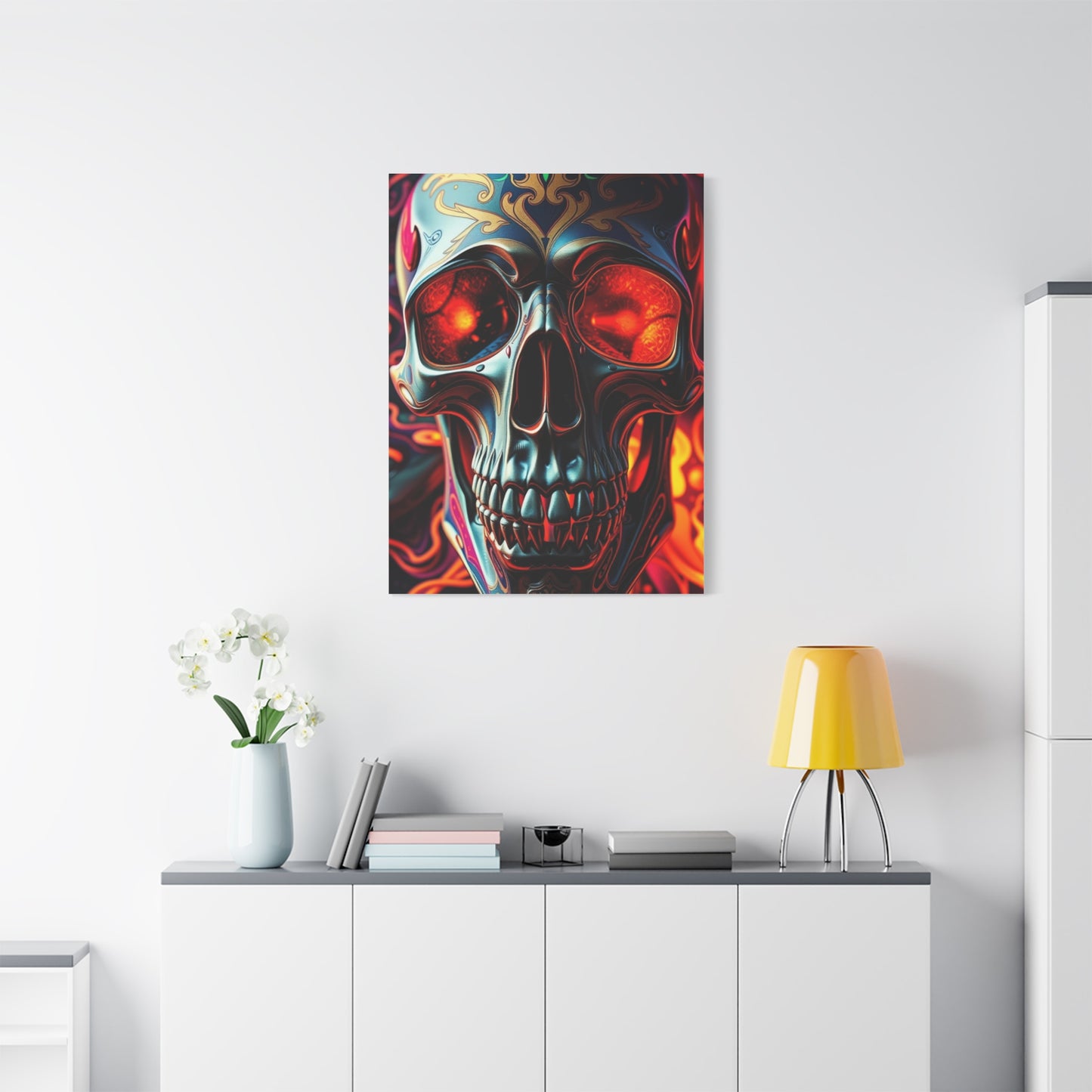 Luminous Skull Enigma Wall Art & Canvas Print