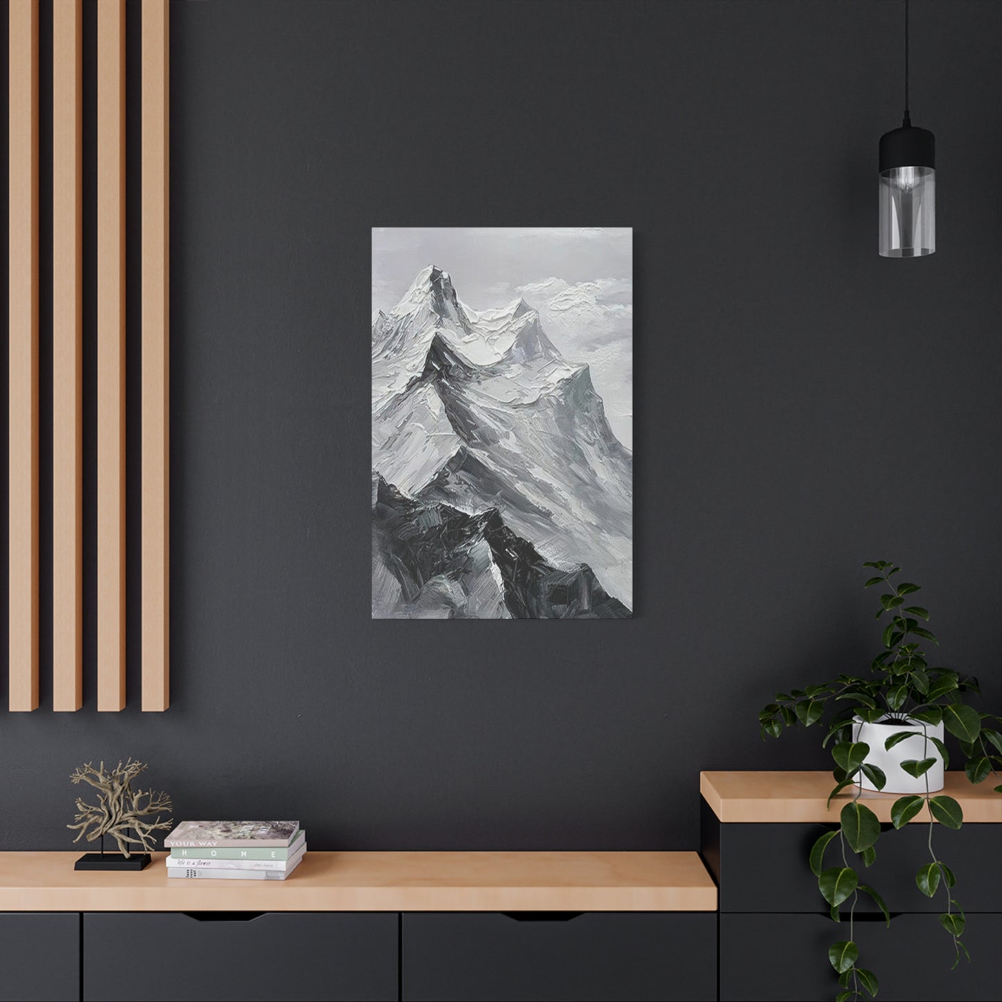 High Mountains Grey Wall Art & Canvas Prints