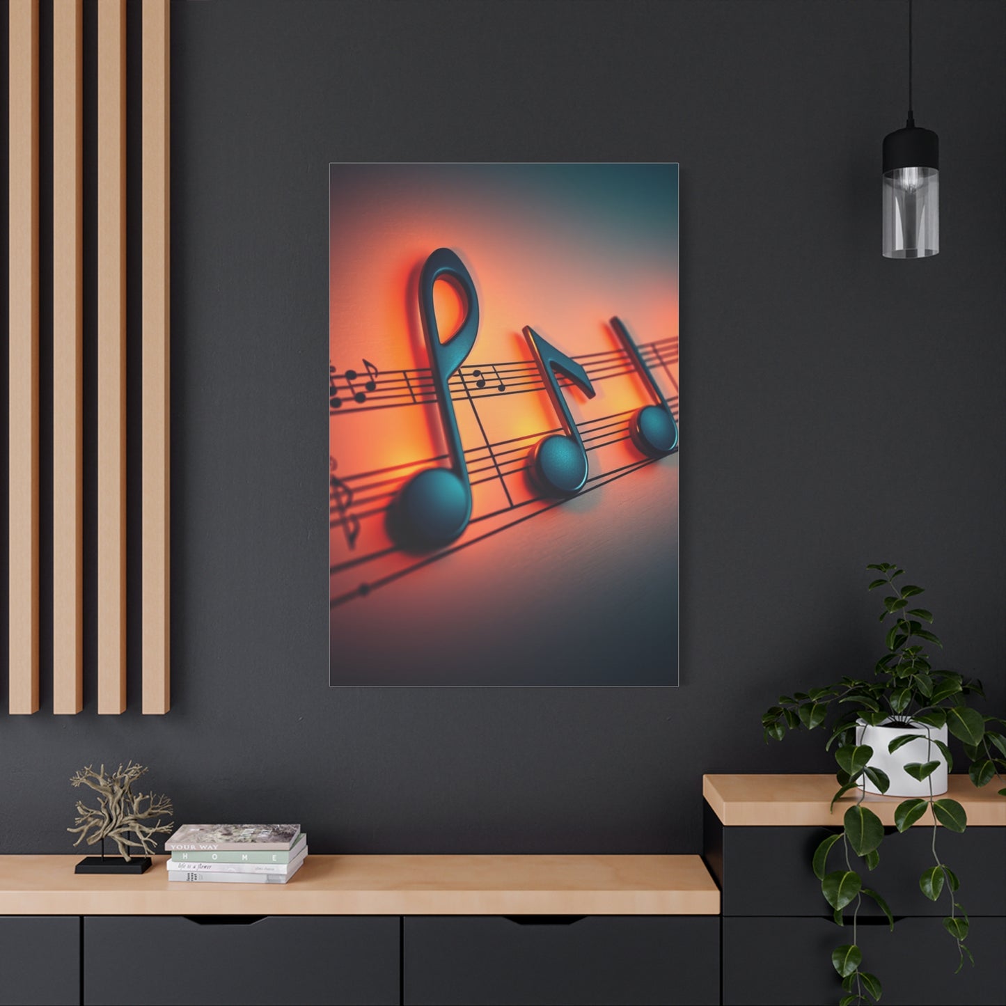 Musical Notes Art Supreme Canvas Wall Art & Canvas Print