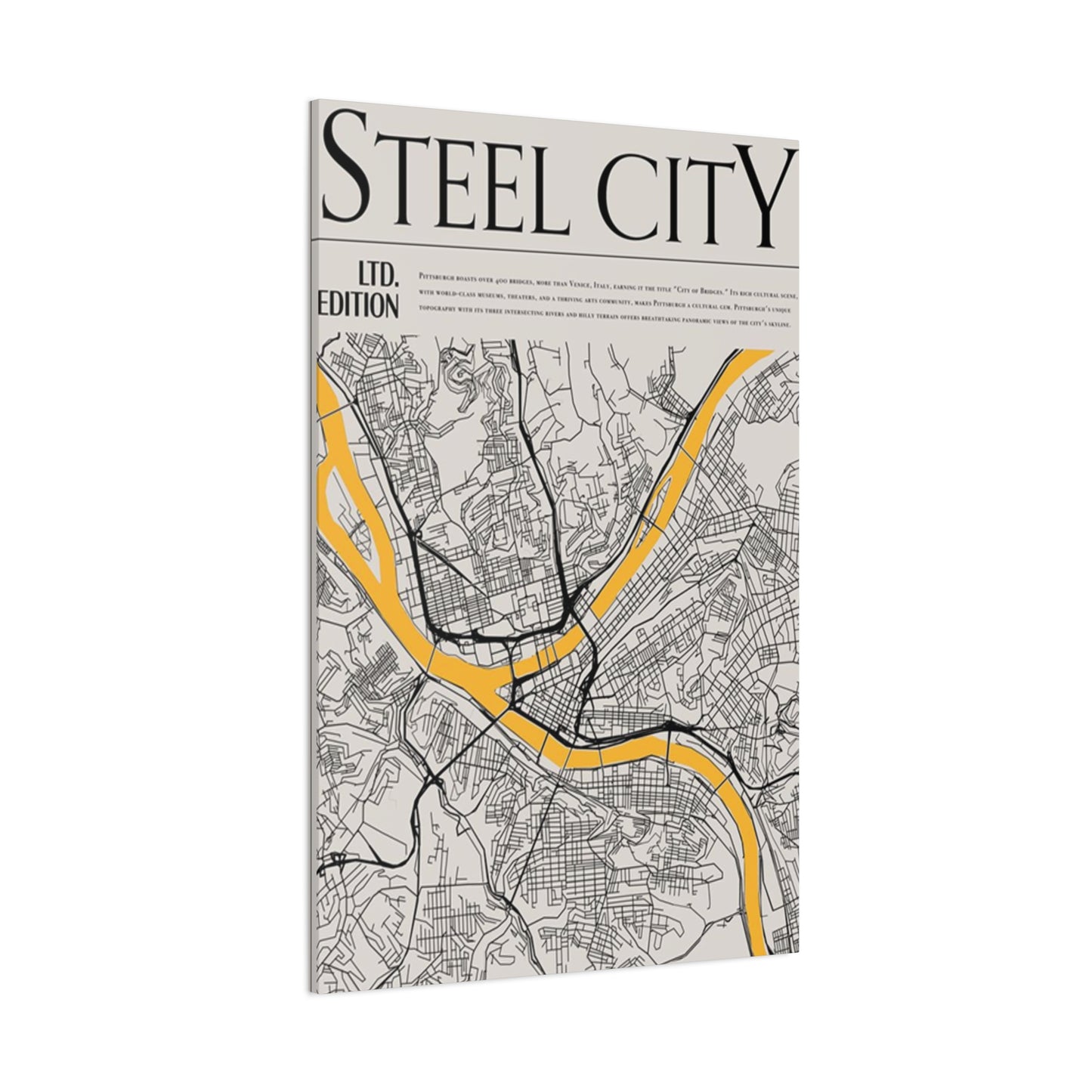 Steel City Poster Wall Art & Canvas Prints